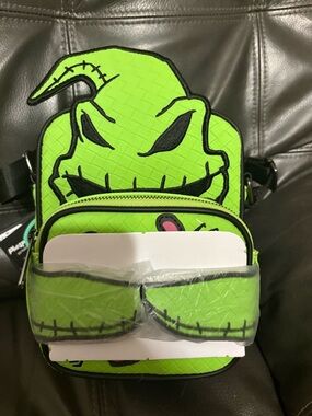 Loungefly Neon Green Oogie Boogie Crossbody Purse